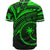 chuuk-state-baseball-shirt-green-color-cross-style