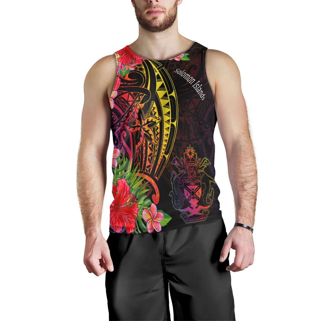 Solomon Islands Men's Tank Top - Tropical Hippie Style - Polynesian Pride