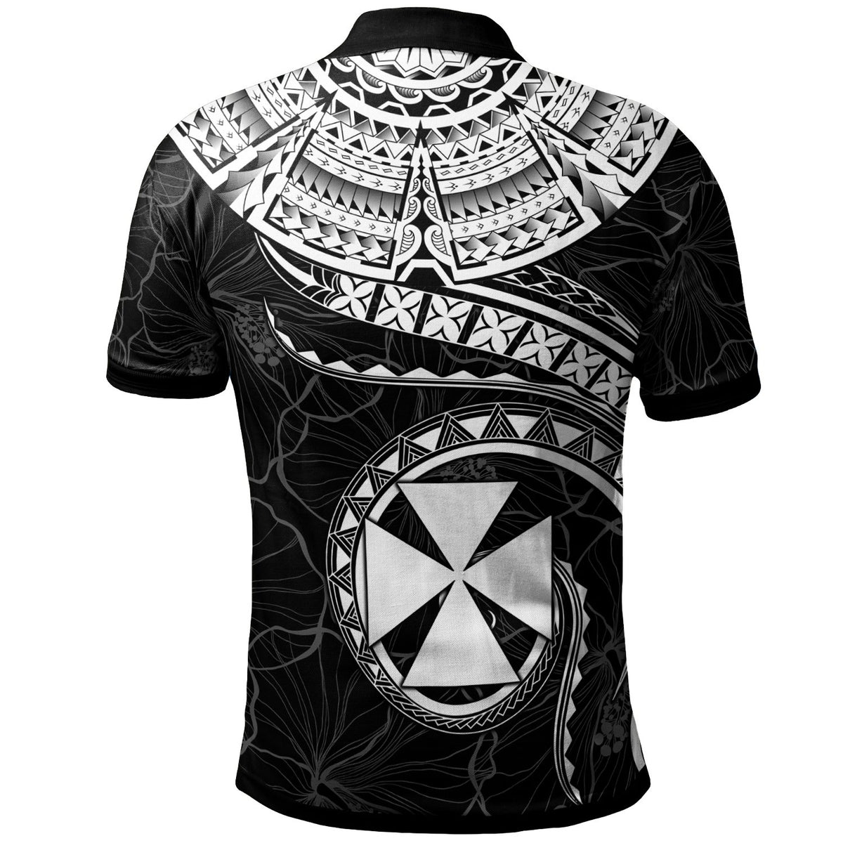 Wallis and Futuna Custom Polo Shirt Polynesian Waves (White) - Polynesian Pride