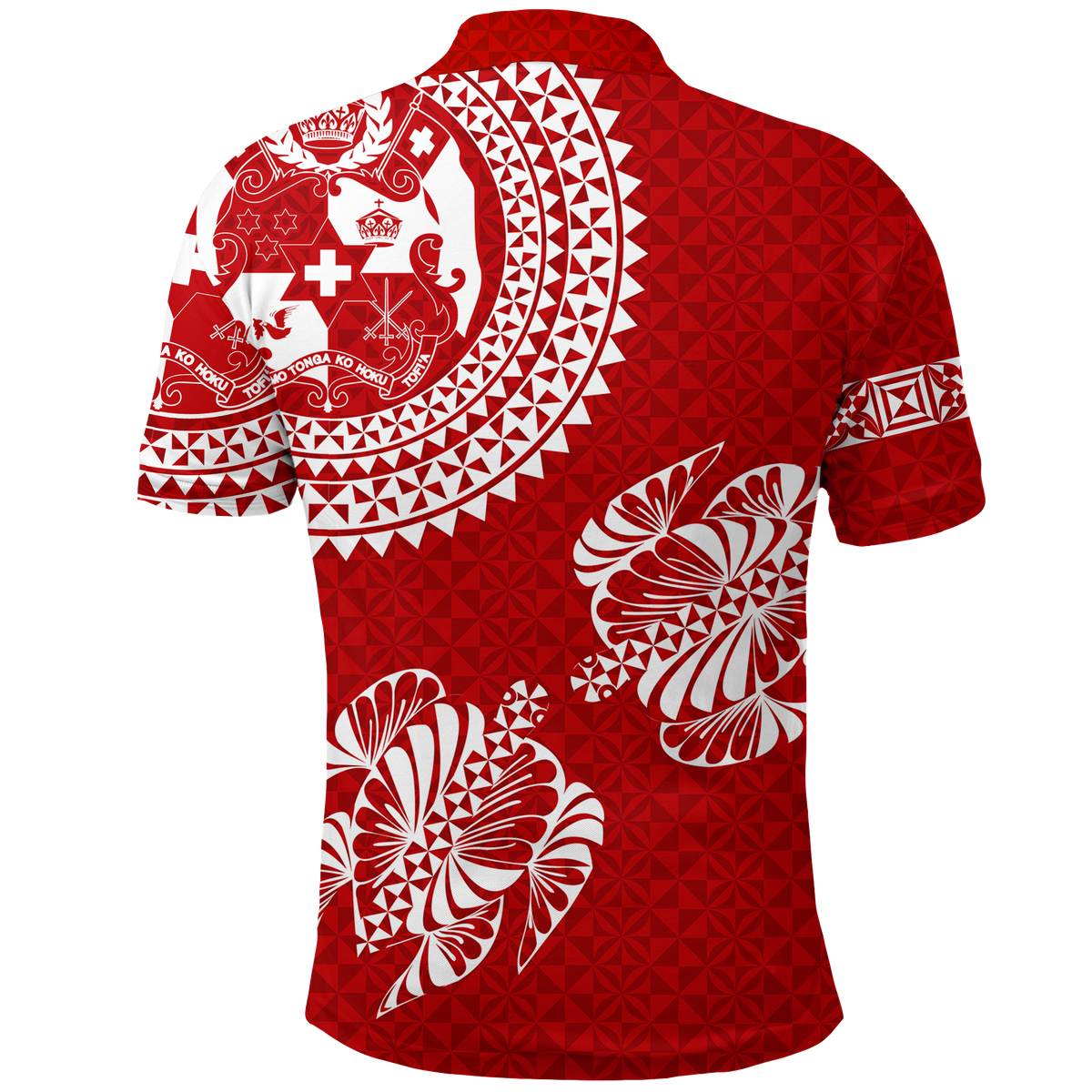 Valentine Day Tonga Couple Love King Polo Shirt Tongan Turtle LT12 - Polynesian Pride