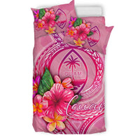 Guam Polynesian Bedding Set - Floral With Seal Pink - Polynesian Pride