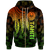 Tahiti Zip up Hoodie Polynesian Wings (Reggae) Unisex Reggae - Polynesian Pride
