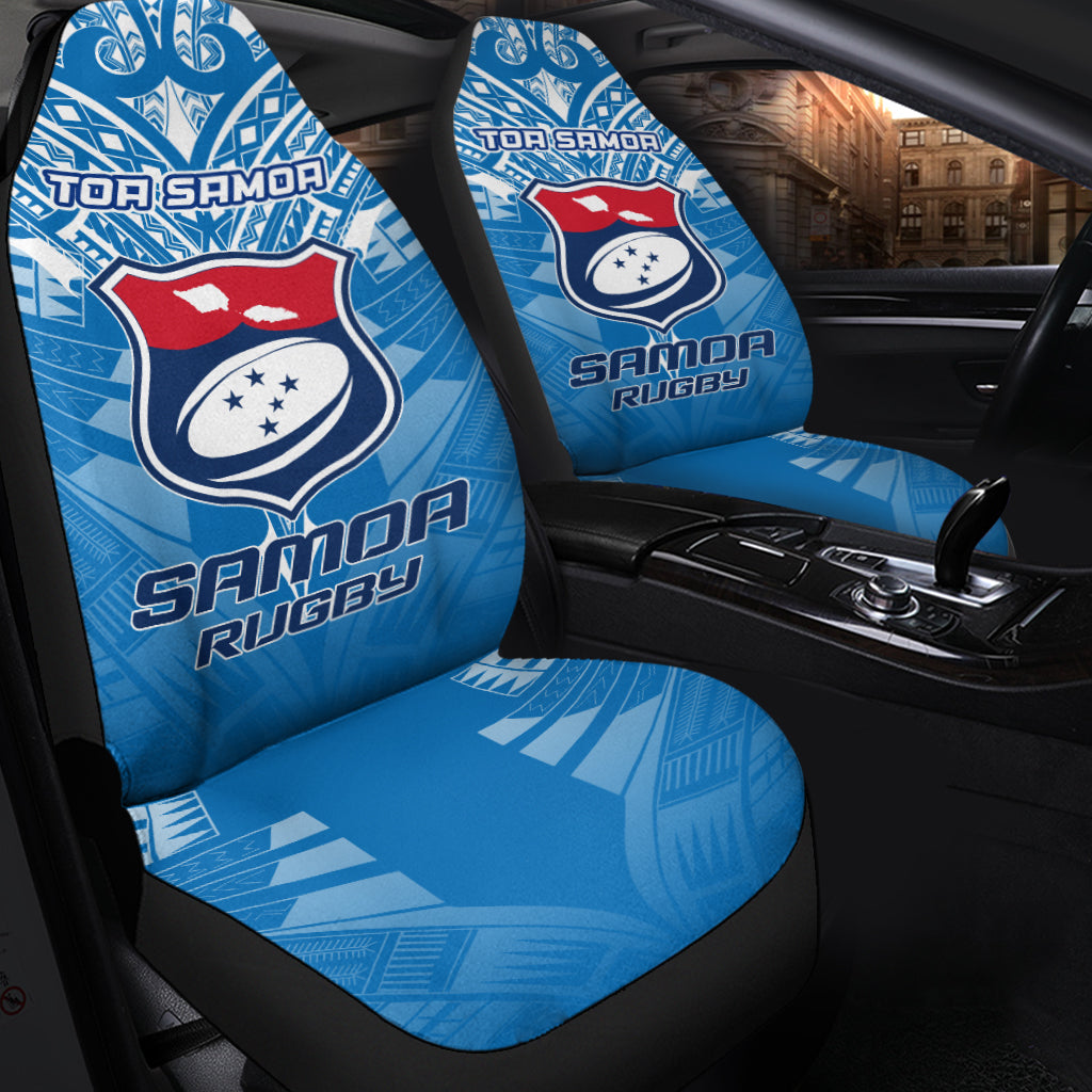 Samoa Rugby Toa Samoa Blue Style Car Seat Covers - LT2 One Size BLUE - Polynesian Pride