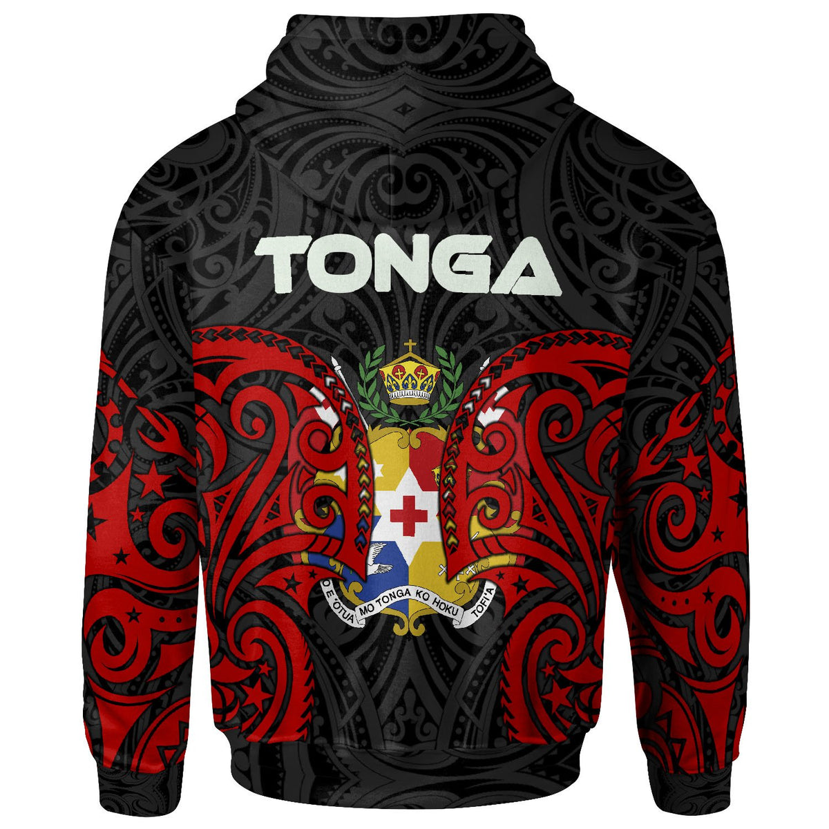 Tonga Polynesian Zip up Hoodie Tongan Spirit - Polynesian Pride