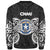 Northern Mariana Islands Polynesian Custom Personalised Sweater - Spirit Style White - Polynesian Pride