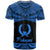 Pohnpei Polynesian Custom T Shirt Pohnpei Pride Blue Version - Polynesian Pride