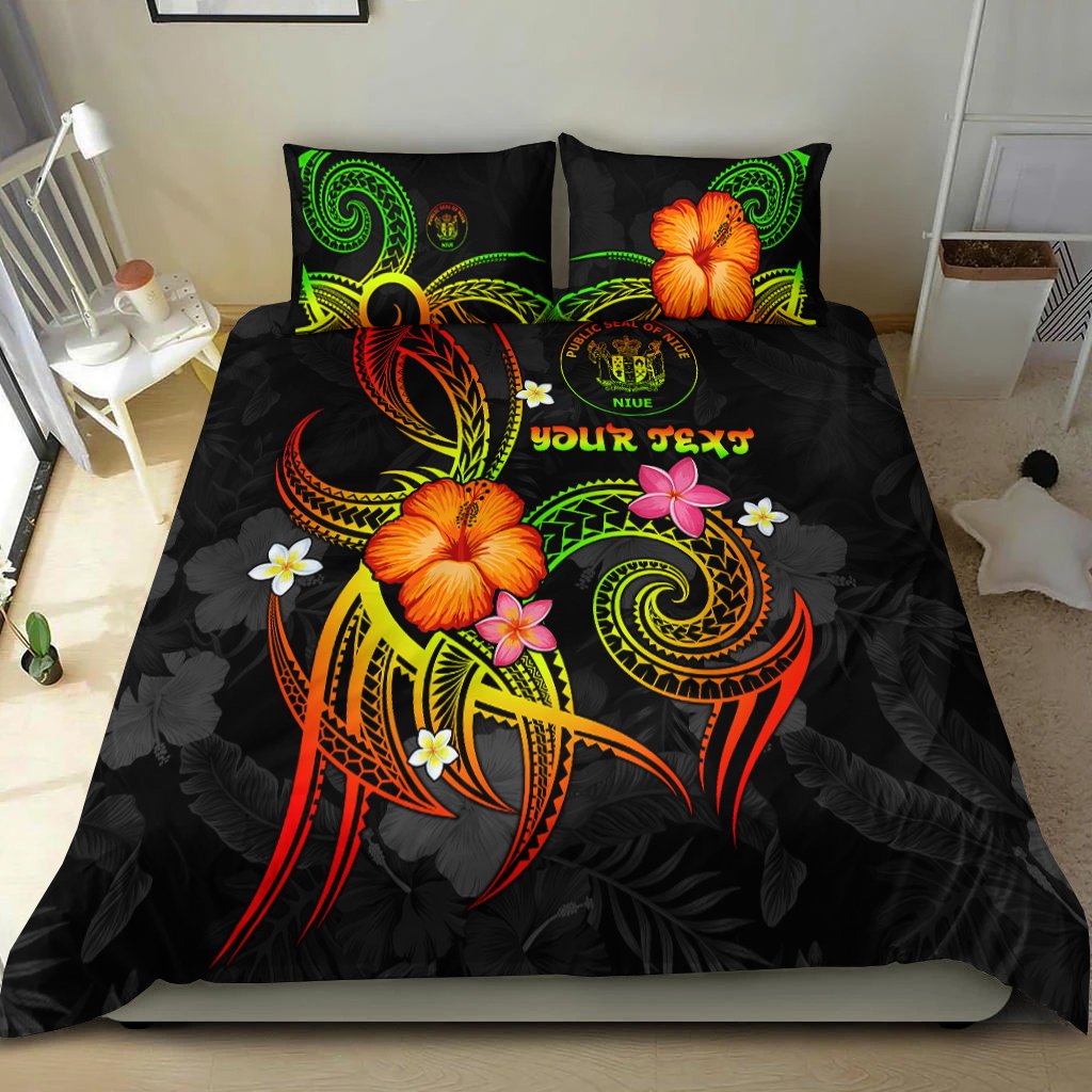 Niue Polynesian Personalised Bedding Set - Legend of Niue (Reggae) Reggae - Polynesian Pride