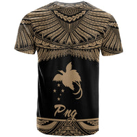 Papua New GuineaPolynesian Custom T Shirt Papua New Guinea Pride Gold Version - Polynesian Pride
