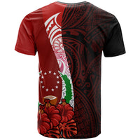Pohnpei Micronesia Custom T Shirt Coat Of Arm With Hibiscus - Polynesian Pride