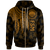 Federated States of Micronesia Zip up Hoodie Polynesian Wings (Golden) Unisex Golden - Polynesian Pride