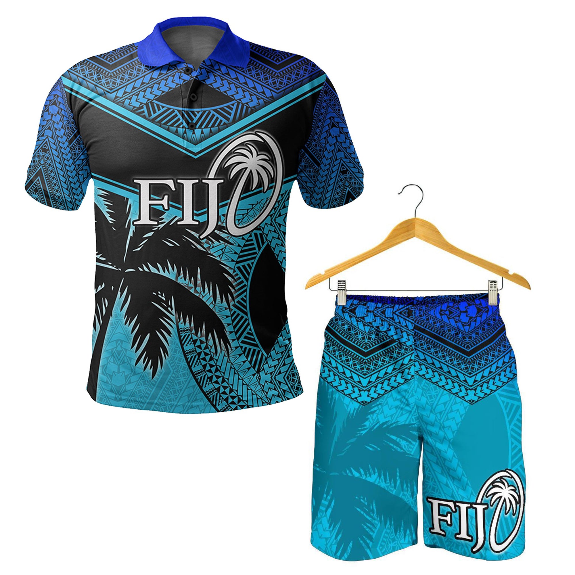 combo-polo-shirt-and-men-short-fiji-rugby-polynesian-blue