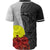 Palau Polynesian Custom Personalised Baseball Shirt - Coat Of Arm With Hibiscus White - Polynesian Pride