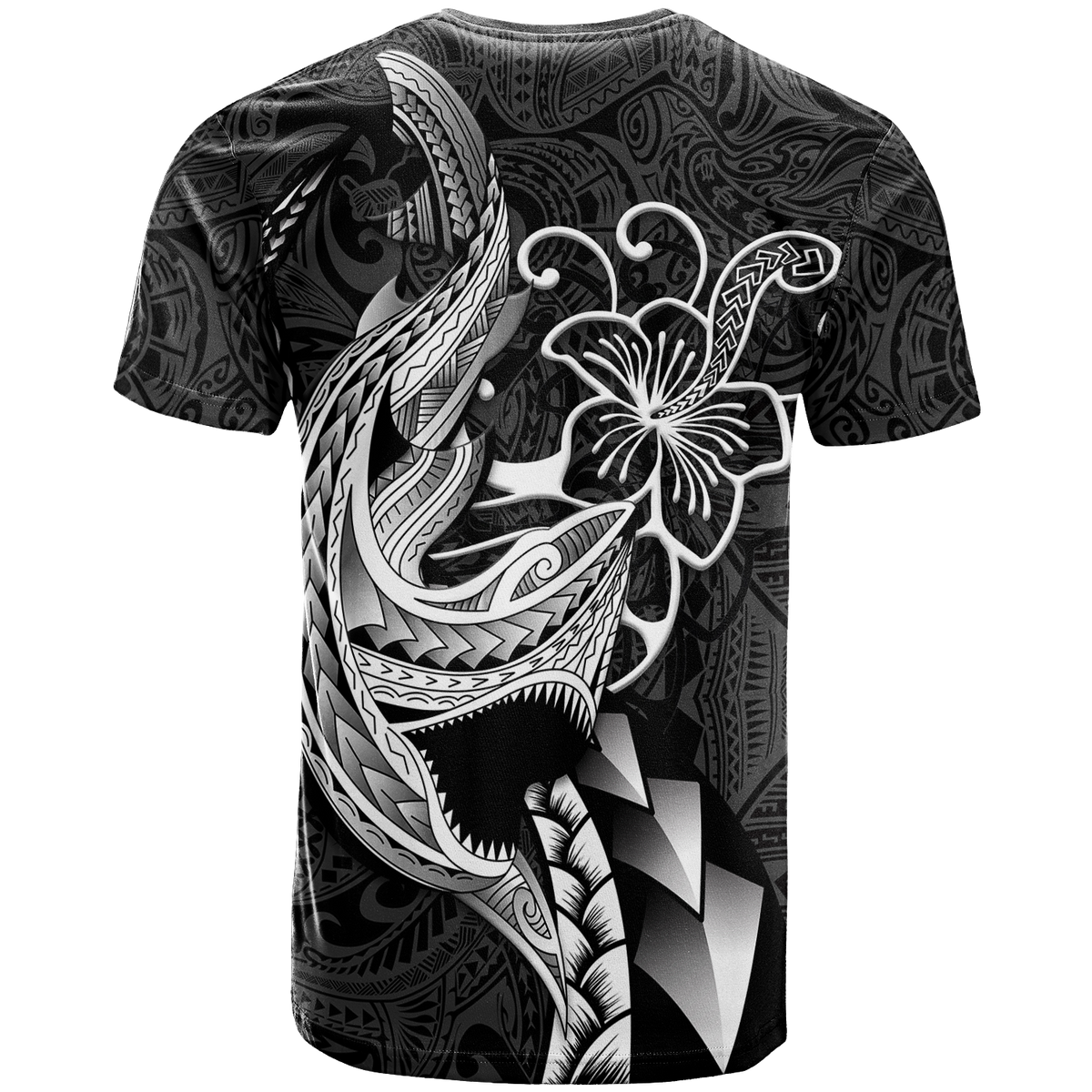 (Custom Personalised) Polynesian Shark Tattoo Hawaii Tribal T-Shirt Kid - LT12 - Polynesian Pride