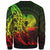 Papua New Guinea Sweatshirt - Custom Personalised Polynesian Pattern Style Reggae Color - Polynesian Pride
