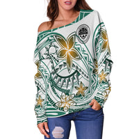 Federated States of Micronesia Women's Off Shoulder Sweaters - Spring Style - Polynesian Pride