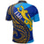 Fiji Polo Shirt Flags Color With Gold Polynesian Pattern LT20 - Polynesian Pride
