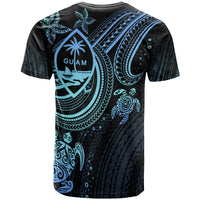 Guam Custom T Shirt Blue Turtle - Polynesian Pride