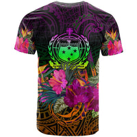 Samoa Custom T Shirt Summer Hibiscus - Polynesian Pride