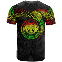 Federated States of Micronesia T Shirt Full Color Heart Shield - Polynesian Pride