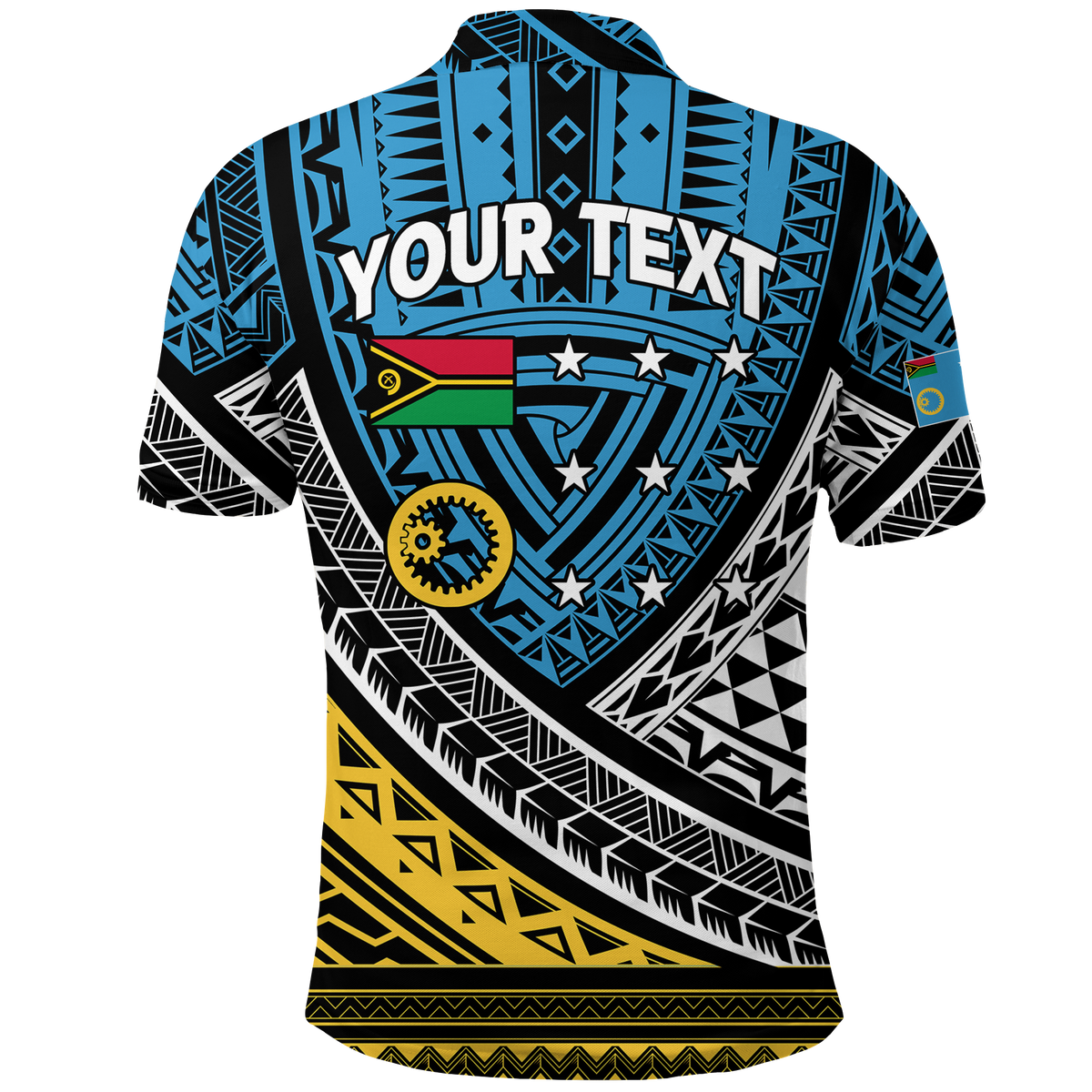 Custom Vanuatu Sanma Province Tribal Pattern Polo Shirt LT12 - Polynesian Pride