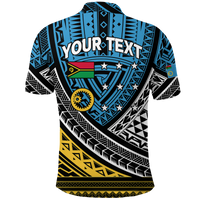 Custom Vanuatu Sanma Province Tribal Pattern Polo Shirt LT12 - Polynesian Pride