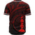 New Caledonia Baseball Shirt - Red Color Cross Style - Polynesian Pride