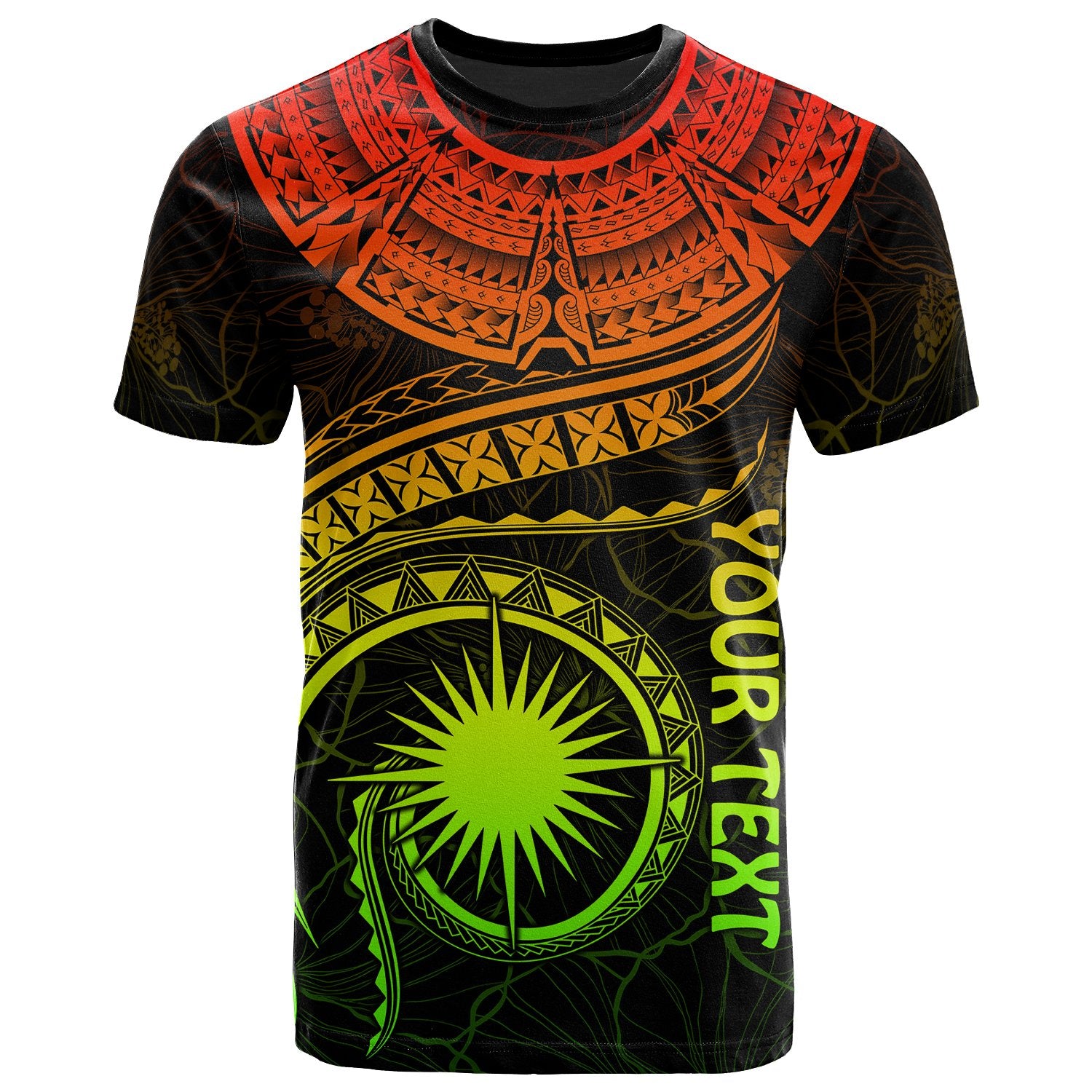 Marshall Islands Polynesian Custom T Shirt Marshall Islands Waves (Reggae) Unisex Art - Polynesian Pride