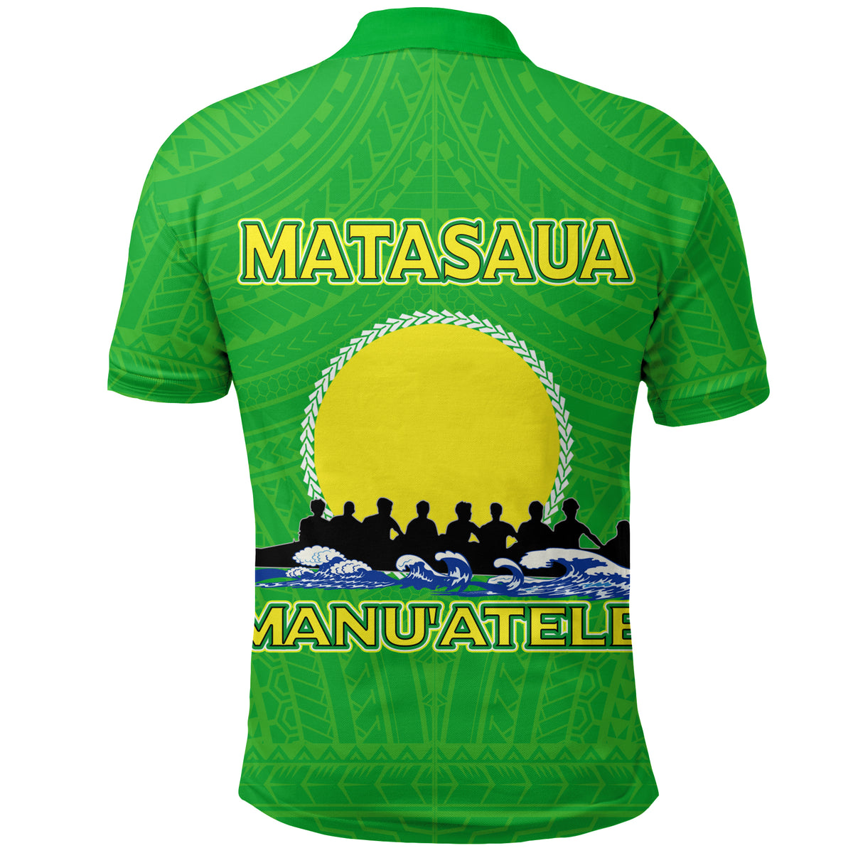 American Samoa Polo Shirt Matasaua Manua Pride LT12 - Polynesian Pride