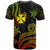 Wallis and Futuna Custom T Shirt Polynesian Turtle With Pattern Reggae - Polynesian Pride