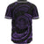 Palau Polynesian Baseball Shirt - Purple Tribal Wave - Polynesian Pride