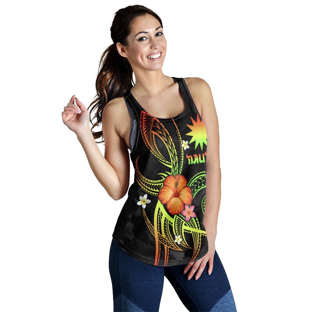 Nauru Polynesian Women's Racerback Tank - Legend of Nauru (Reggae) - Polynesian Pride