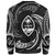 Guam Polynesian Sweater - White Tribal Wave - Polynesian Pride