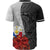 Philippines Polynesian Baseball Shirt - Coat Of Arm With Hibiscus White - Polynesian Pride