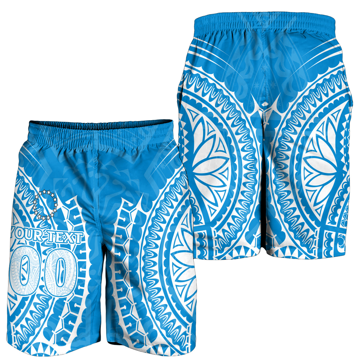 (Custom Personalised) Cook Islands Tongareva Men Short - Tribal Pattern - LT12 - Polynesian Pride