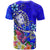 Fiji Custom Personalised T-Shirt - Turtle Plumeria (Blue)