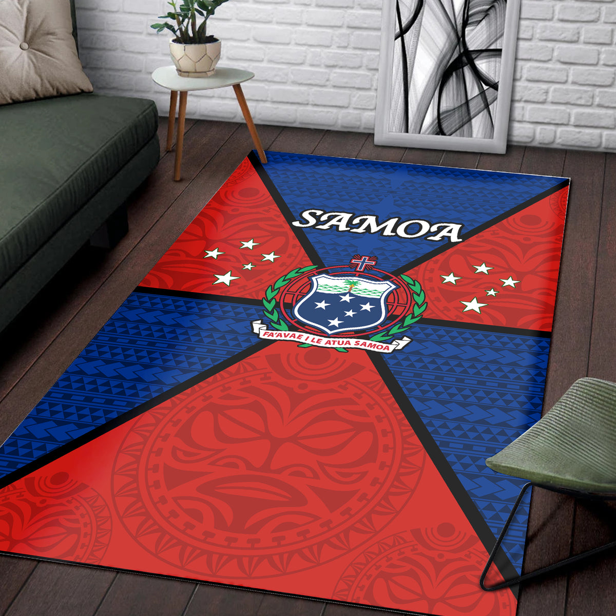Samoa Area Rug - Maori Polynesian - LT20 - Polynesian Pride