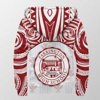 Hawaii Sherpa Hoodie - Kanaka Farrington High School Sherpa Hoodie Demodern Style AH - Polynesian Pride