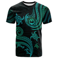 Northern Mariana Islands Custom T Shirt Polynesian Turtle With Pattern Unisex Art - Polynesian Pride