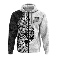 Custom New Zealand Maori All Black Rugby Hoodie LT2 - Polynesian Pride