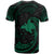 Papua New Guinea Polynesian Custom T Shirt Green Tribal Wave - Polynesian Pride