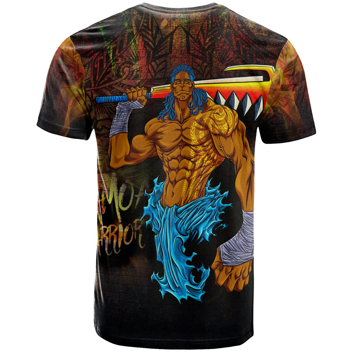 Samoa Polynesian T Shirt Samoa Warrior Artwork by ThoJJ - Polynesian Pride