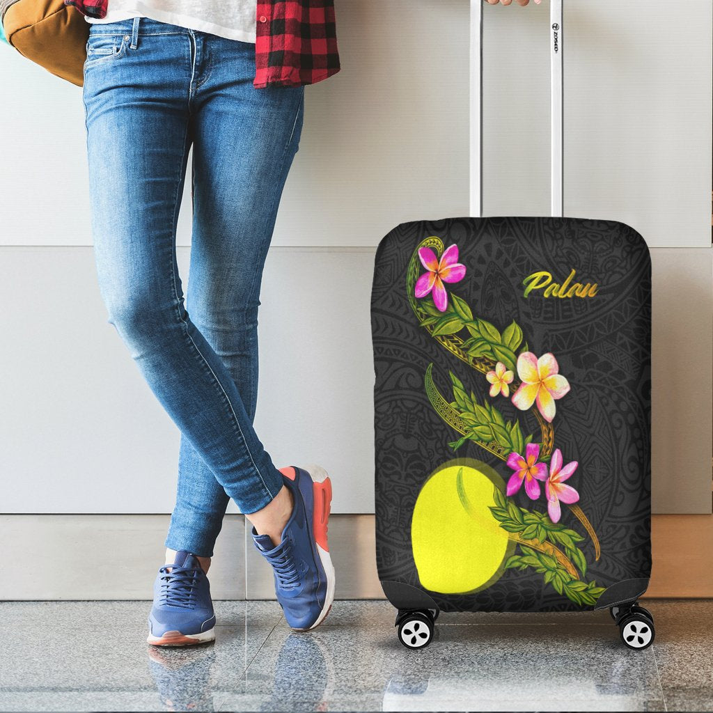 Palau Polynesian Luggage Covers - Plumeria Tribal - Polynesian Pride