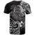Tahiti T Shirt White Shark Polynesian Tattoo - Polynesian Pride