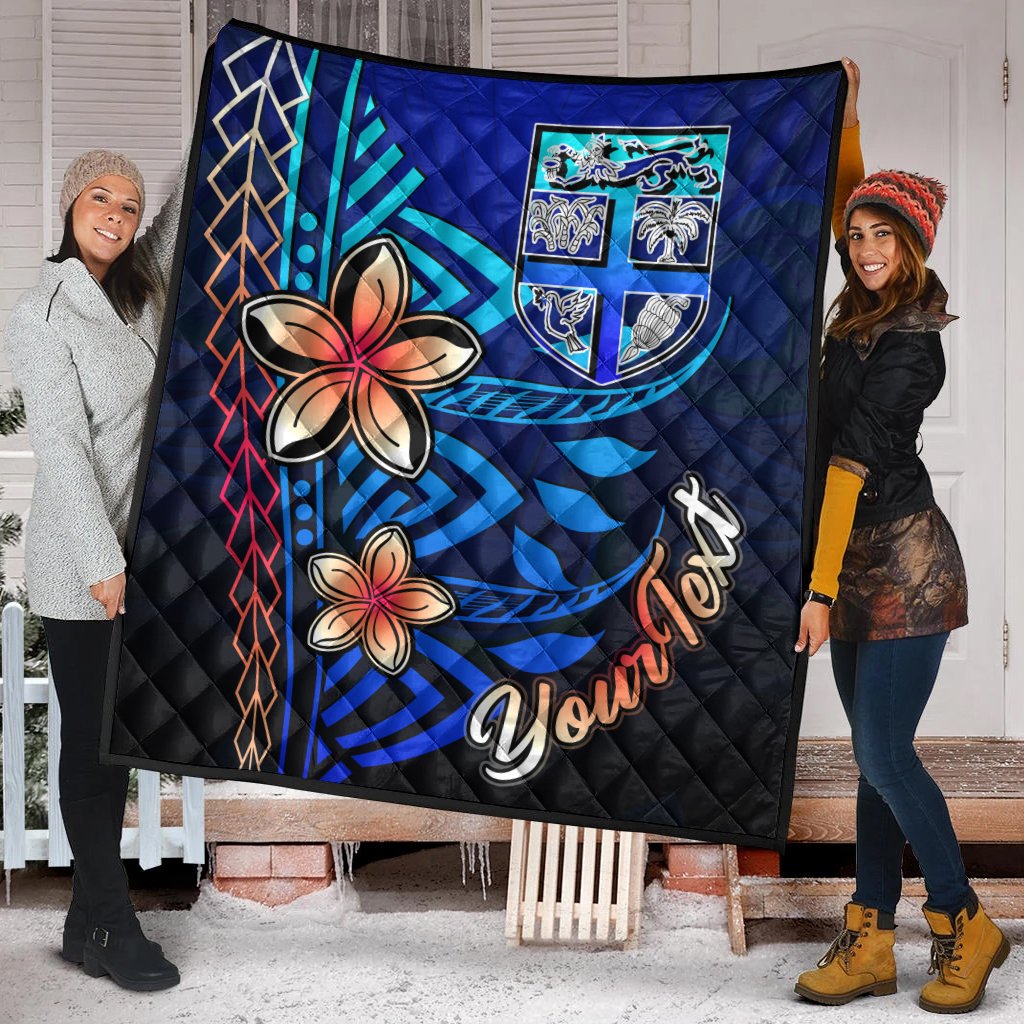 Fiji Custom Personalised Premium Quilt - Vintage Tribal Mountain - Polynesian Pride