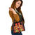 Tonga Shoulder Handbag - Tribal Tuna Fish One Size Orange - Polynesian Pride