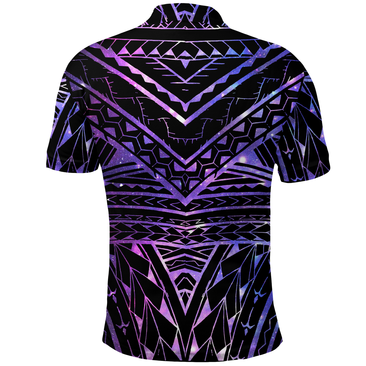 Polynesian Spearhead Purple Galaxy Polo Shirt LT12 - Polynesian Pride