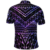 Polynesian Spearhead Purple Galaxy Polo Shirt LT12 - Polynesian Pride