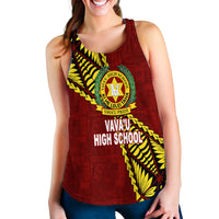 Tonga Vava'u High School Tongan Patterns Women Tank Top - LT12 - Polynesian Pride