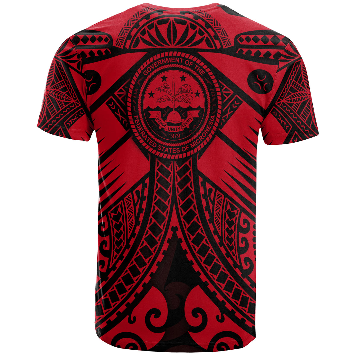 Fsm Custom T Shirt Red Seal with Polynesian Tattoo - Polynesian Pride