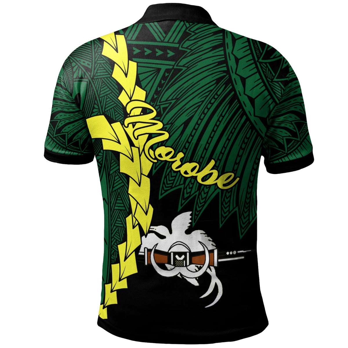 Papua New Guinea Morobe Province Polynesian Polo Shirt Tribal Wave Tattoo - Polynesian Pride